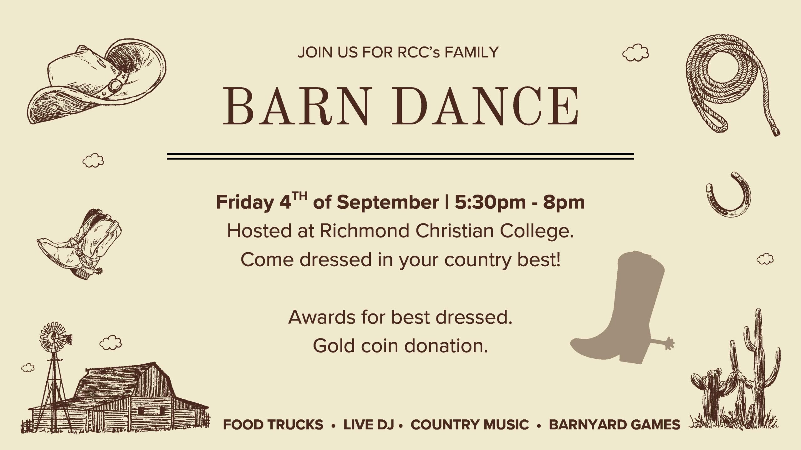 Family Barn Dance Flyer